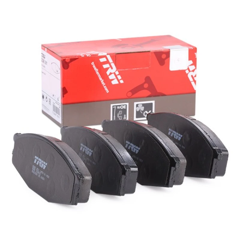 Image of TRW GDB251 Brake pad set not prepared for wear warning indicator Brake Pad Set,disc brake (402)