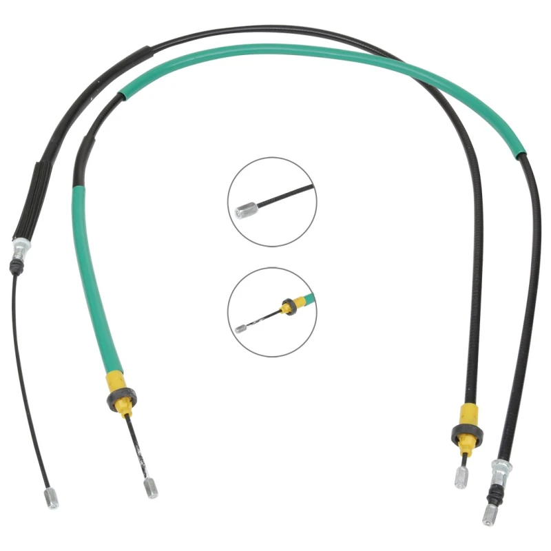 Image of RIDEX 124C1094 Brake Cable Rear, 1330/1210+1450/1330mm Cable,parking brake (124)