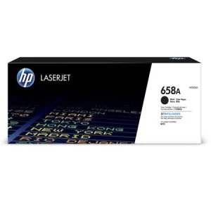 Image of HP 658A Black Laser Toner Ink Cartridge