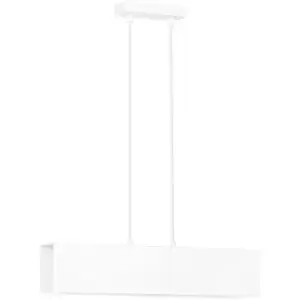 Image of Emibig Gentor White Bar Pendant Ceiling Light 2x E27