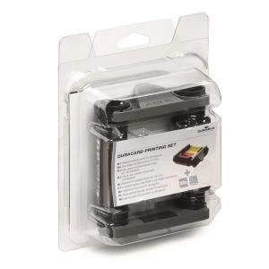 Image of Durable Duracard Consumables Kit 1 x Colour Ribbon100 x Thick Blank