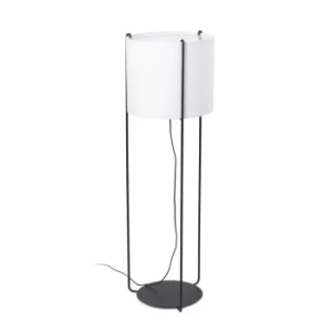 image of Table Lamp Round Drum Black, E27