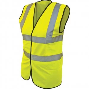 Image of Scan Childrens Hi Vis Waistcoat EN471 Class 2 Yellow 10 - 13