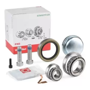 Image of FAG Wheel bearing kit 713 6674 50 Wheel hub bearing,Wheel bearing MERCEDES-BENZ,190 (W201)
