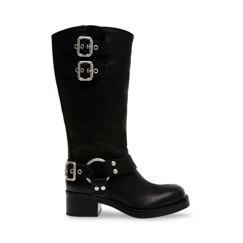 Image of Steve Madden Womens Eastern Boots Black, 4