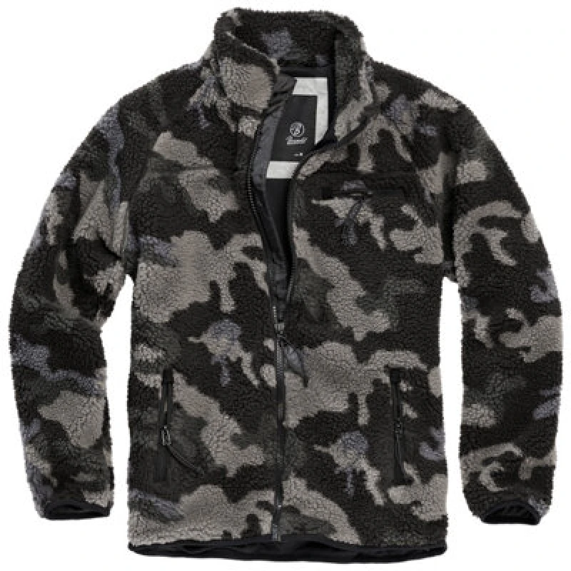 Image of Brandit Teddyfleece Jacket Dark Camo Size X Large