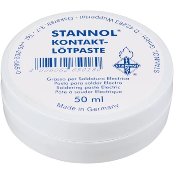 Image of Stannol 165018 Kontakt Lotpaste Colophony / Rosin Based Flux Paste...
