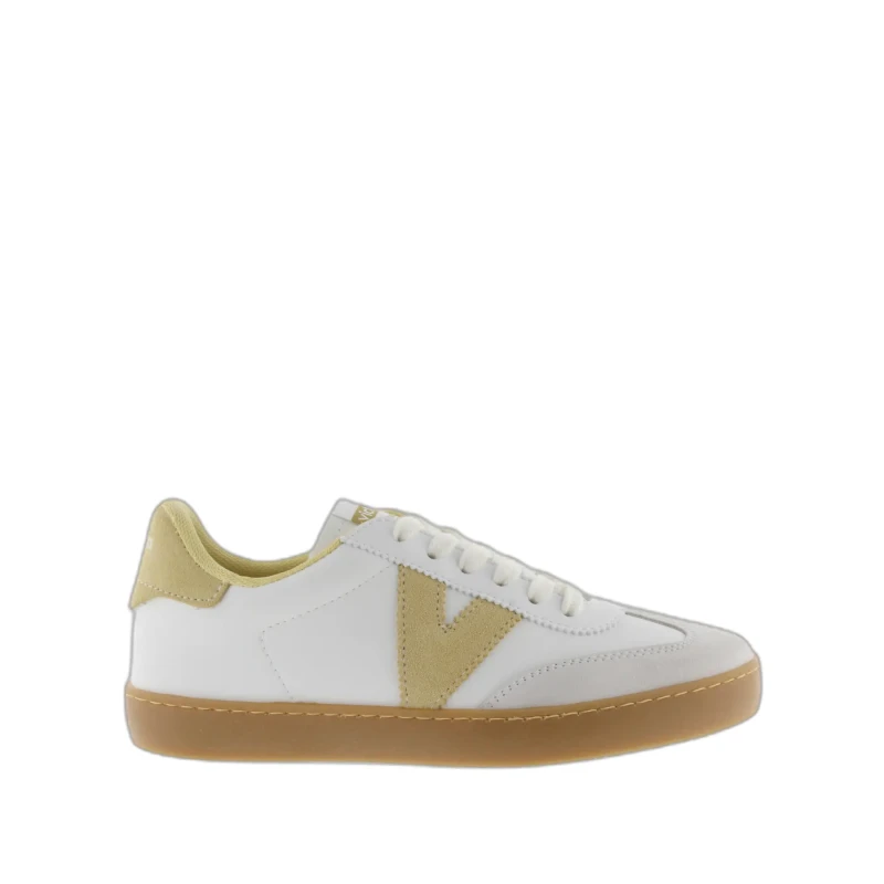 Image of Victoria Leather and suede effect sneakers Victoria Berlin Jaune Unisex 38