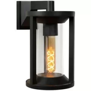 image of Lucide CADIX - Wall Light Outdoor - 1xE27 - IP65 - Black