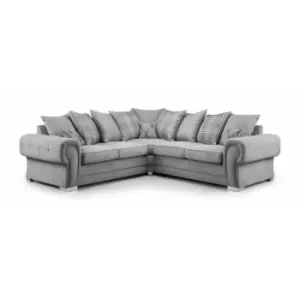 image of Victis Luxury Corner Sofa Scatterback 2C2 Grey