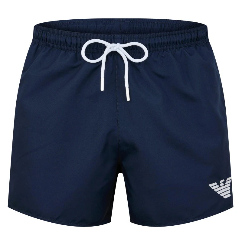 Image of Emporio Armani Logo Swim Shorts Navy Blue XL