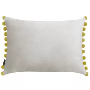 Image of Fiesta Velvet Cushion Dove/Bamboo, Dove/Bamboo / 35 x 50cm / Polyester Filled