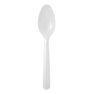 Image of Plastic Teaspoons White Pack of 1000 3840