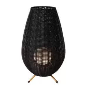 Image of Colin Ip44 Cottage 30cm Table Lamp Outdoor - LED - 1x3W 3000K - IP44 - Black
