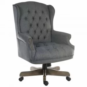 Image of Teknik Chairman Executive Fabric Chair, Grey