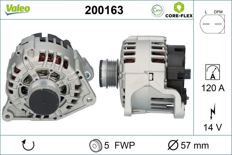 Image of Alternator VALEO 200163