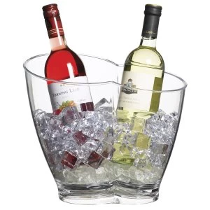 image of BarCraft Acrylic 2 Bottles Drinks Holder Cooler