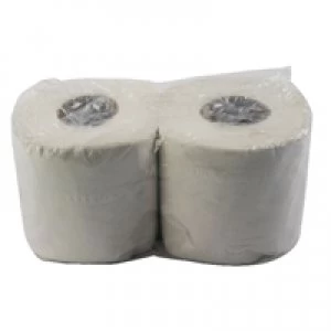 image of Whitecroft White 200 Sheet Toilet Roll Pack of 48 WX43541