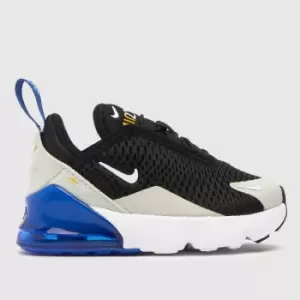Image of Nike Black & Grey Air Max 270 Boys Toddler Trainers