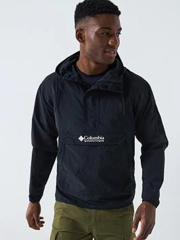 Image of Columbia Challenger Windbreaker Anorak Jacket Black S