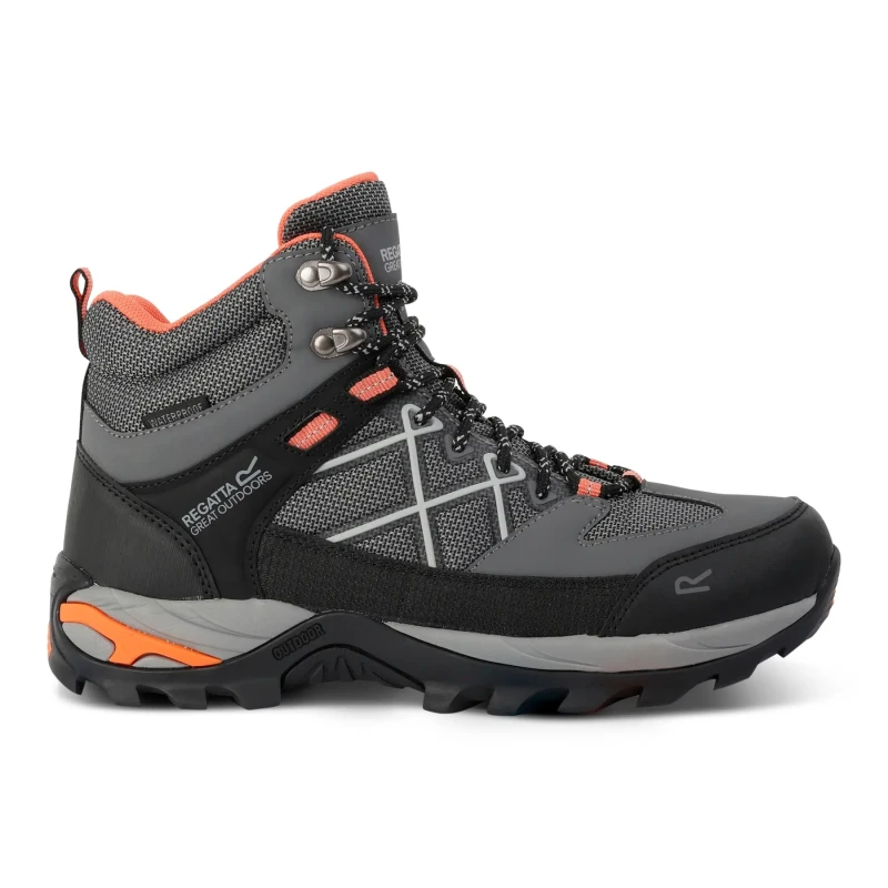Image of Regatta Womens Samaris III Walking Boots UK Size 3 (EU 36) Dark Steel/Satsuma RWF834-VZX-3