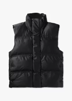 Image of Rains Mens Bator Puffer Vest W3T2 In Black