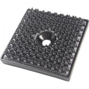 Image of Hook and loop stick on square screw on Loop pad L x W 32mm x 32 mm