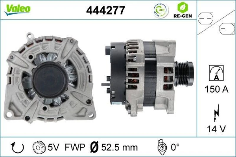 Image of Alternator VALEO 444277