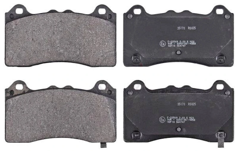 Image of A.B.S. 35170 Brake pad set with acoustic wear warning Brake Pad Set,disc brake (402)