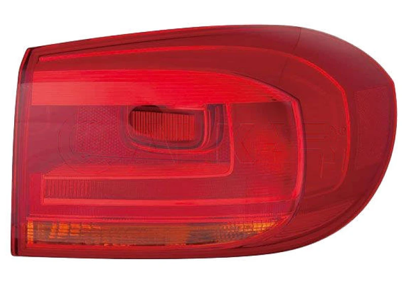 Image of ALKAR 2212134 Rear light Outer section, without bulb holder, Right Combination Rearlight (391)