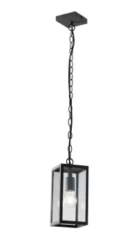 image of Mirage Outdoor Ceiling Pendant Lantern, Anthracite, IP44, E27