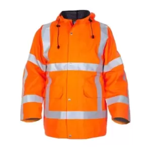 Image of Uithoorn SNS High Visibility Waterproof Parka Orange - Size M