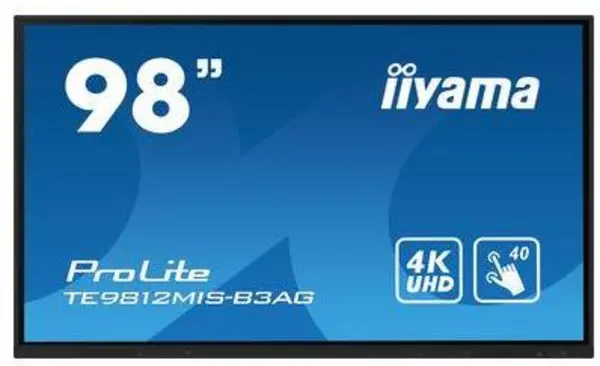 iiyama 98" TE9812MIS-B3AG 4K Ultra HD Interactive Touch Screen Display