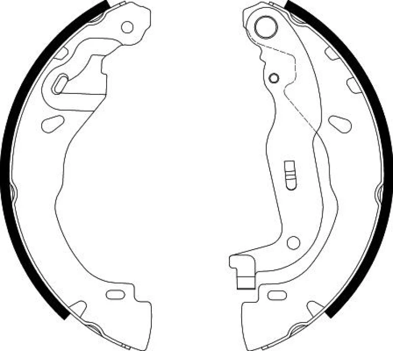 Image of Brake Shoe Set TEXTAR 91088500