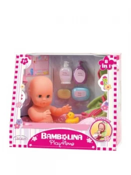 image of Bambolina 33Cm Bambolina Playtime Bath Baby Doll Set