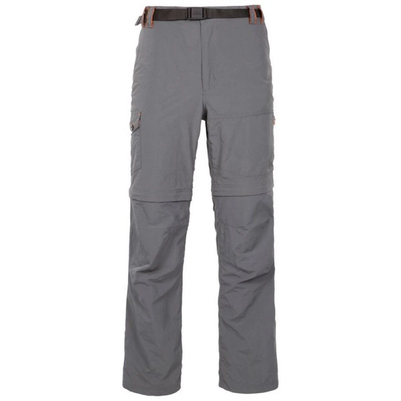 Image of Trespass Trespass Men Rynne B Mosquito Repellent Cargo Trousers in Dark Grey Size: X-Small Dark Grey XS Male 5063300578957