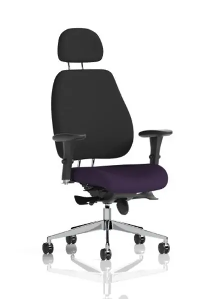 Image of Dynamic Office Solutions Napa Broad Arm 85cm Wide Armchair in Cristina Marrone Ultima Faux Leather NSS05661
