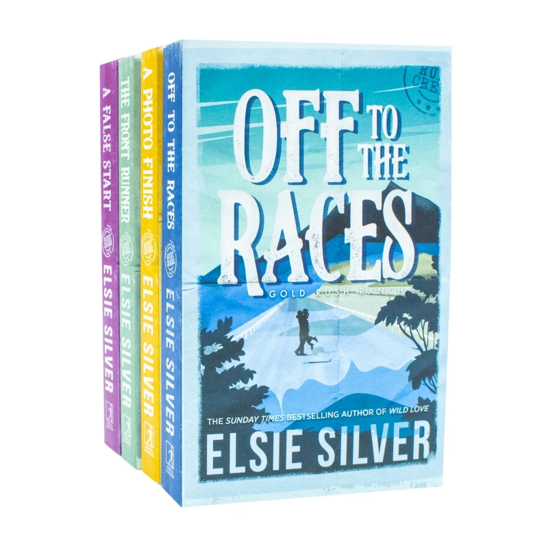 Image of Gold Rush Ranch Series 4 Book Collection By Elsie Silver Off to the Races A Photo Finish The Front Runner Elsie Silver Books