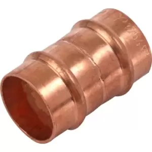 image of Pegler Yorkshire Solder Ring Straight Coupling 22mm