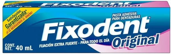 Image of Fixodent Original Denture Adhesive Cream Mint Toothpaste 47g