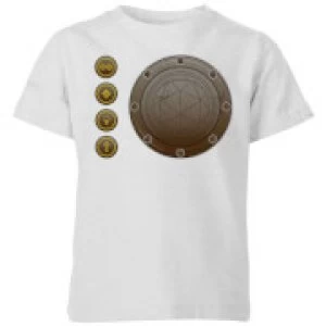 Image of Crystal Maze Industrial Icons Kids T-Shirt - Grey - 11-12 Years