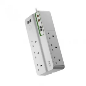 Image of Apc Homeoffice Surgearrest 6 Outlets With Phone And Coax Protection 230v Uk