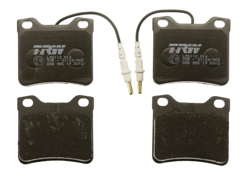 Image of TRW GDB985 Brake pad set incl. wear warning contact Brake Pad Set,disc brake (402)