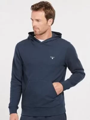Image of Barbour Essentials Pop Over Hoodie, Navy, Size S, Men