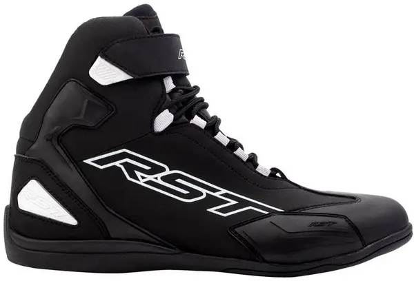 Image of RST Sabre Moto Shoe Mens Ce Boot Black White 43