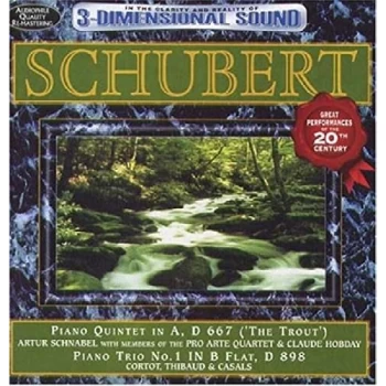 image of Schubert, Franz - Trout Quintet and Piano Trio No. 1 CD