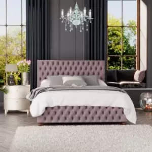 Image of Laurence Llewelyn-Bowen Laurence Llewelyn Bowen Seren Ottoman Storage Bed Plush Velvet Blush King