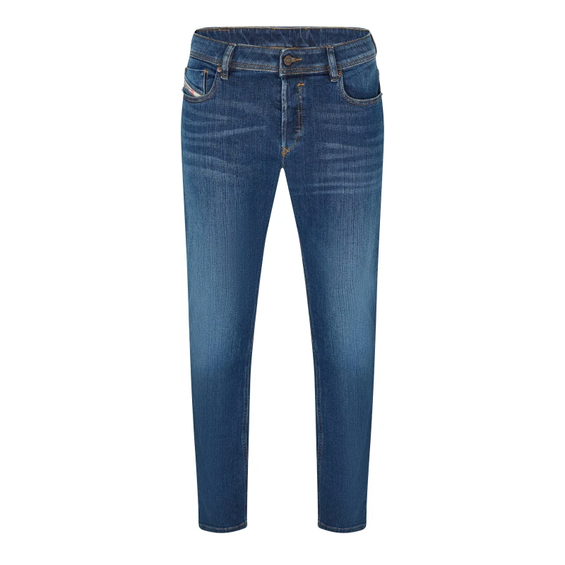 Image of Diesel Mens Straight Leg Jeans Straight Jeans 30W R Blue 64173719305