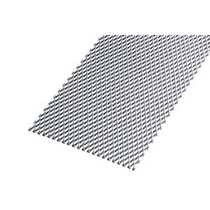 image of Wickes Perforated Steel Stretched Metal Sheet - 300 x 2.20mm x 1m