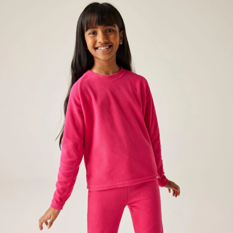 Image of Regatta Junior Thermal Baselayer Top - Pink Pink C11-C12yrs